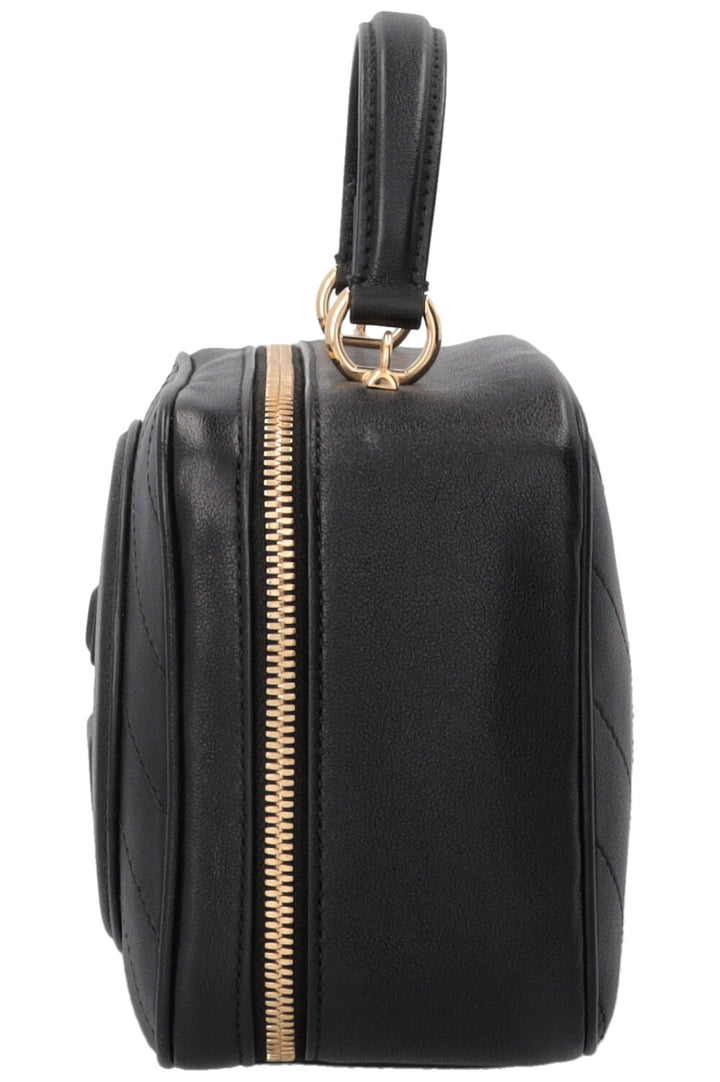 GUCCI Blondie Sac Porté Main G Entrelacés Cuir Noir