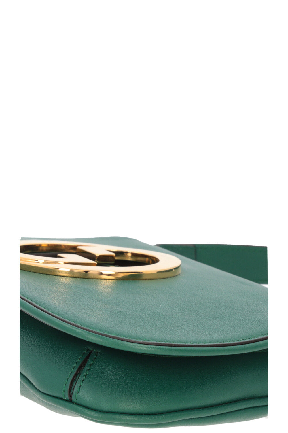 GUCCI Blondie Shoulder Bag Calfskin Green
