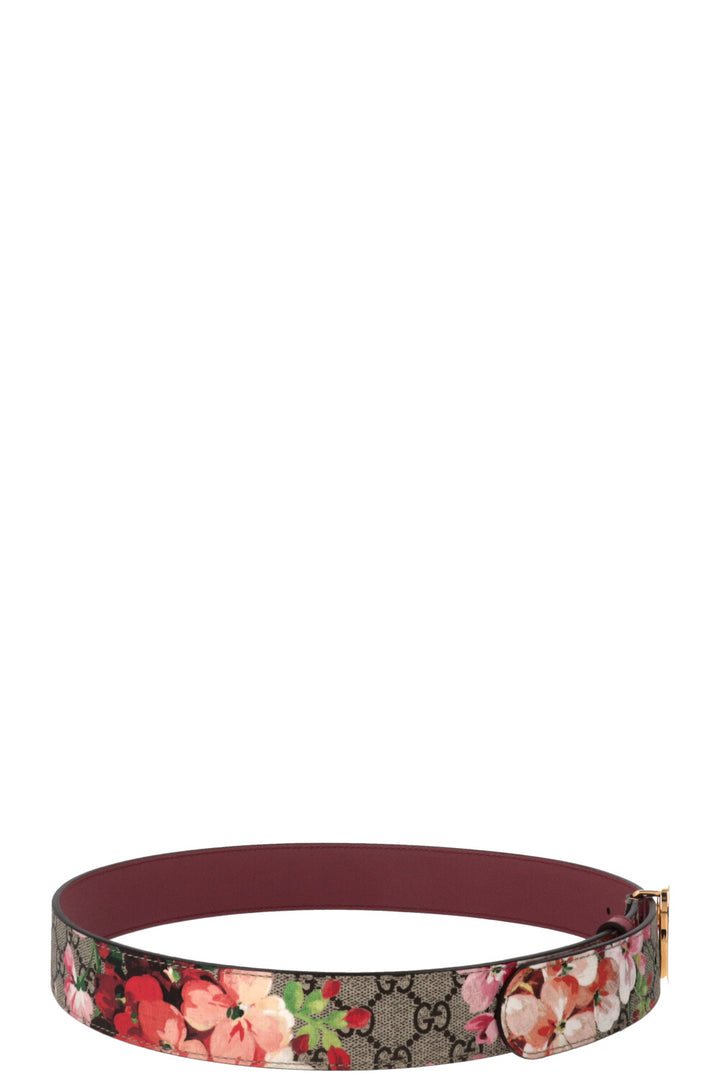 GUCCI Bloom Print GG Belt Multicolor