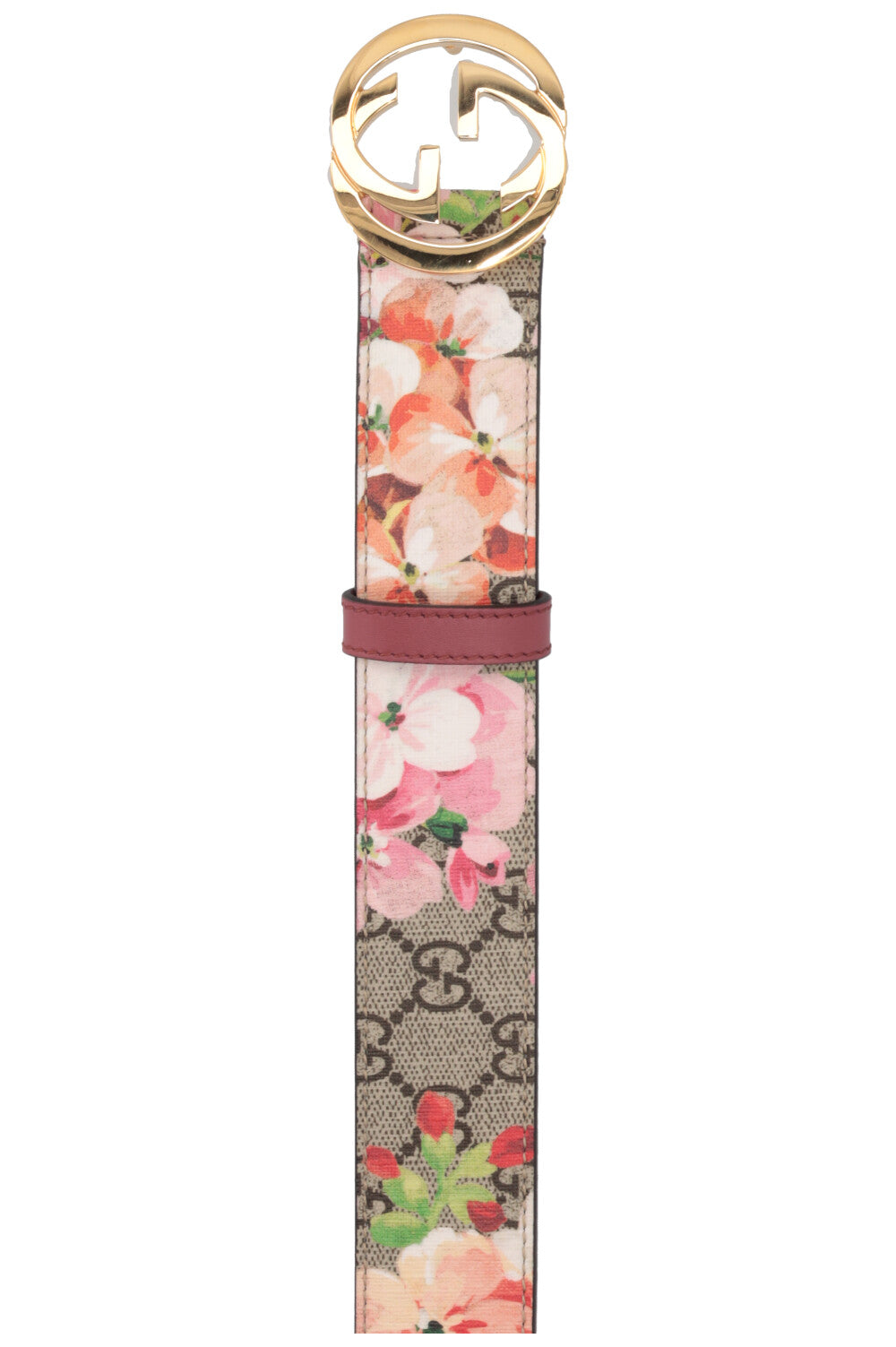 GUCCI Bloom Print GG Belt Multicolor