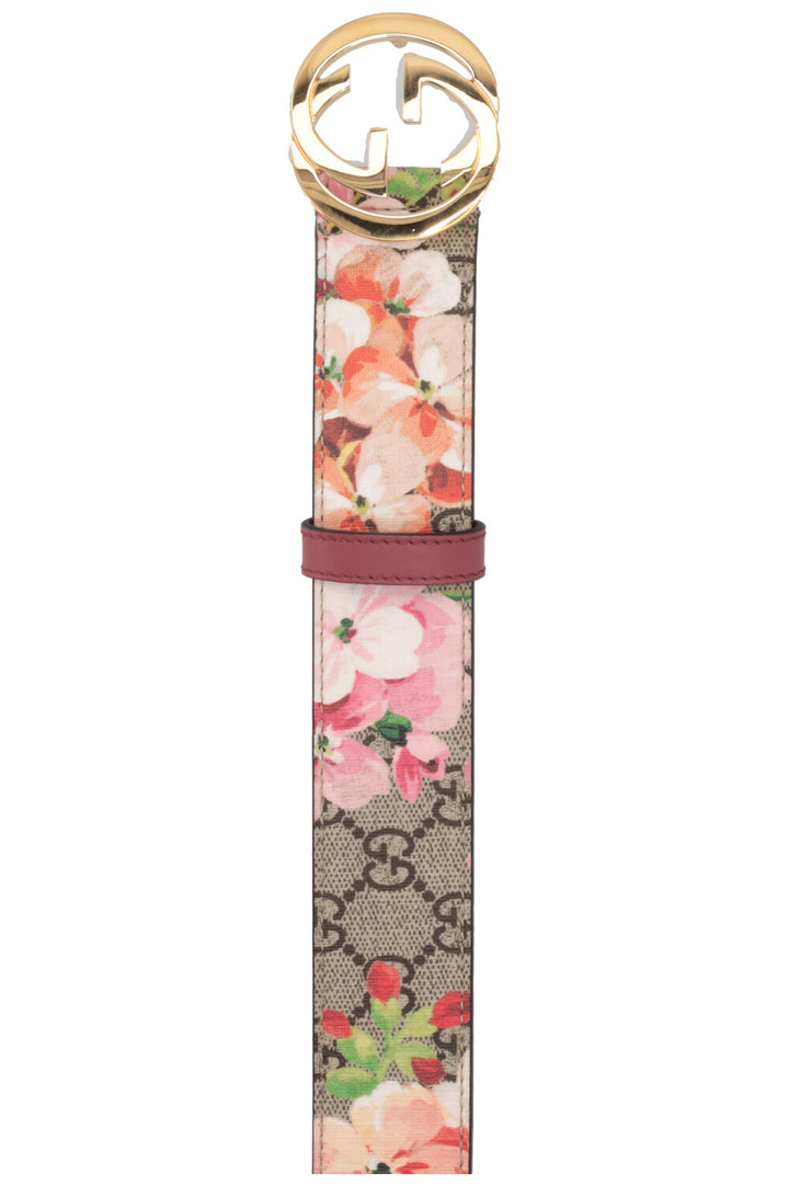 GUCCI Bloom Print GG Belt Multicolor