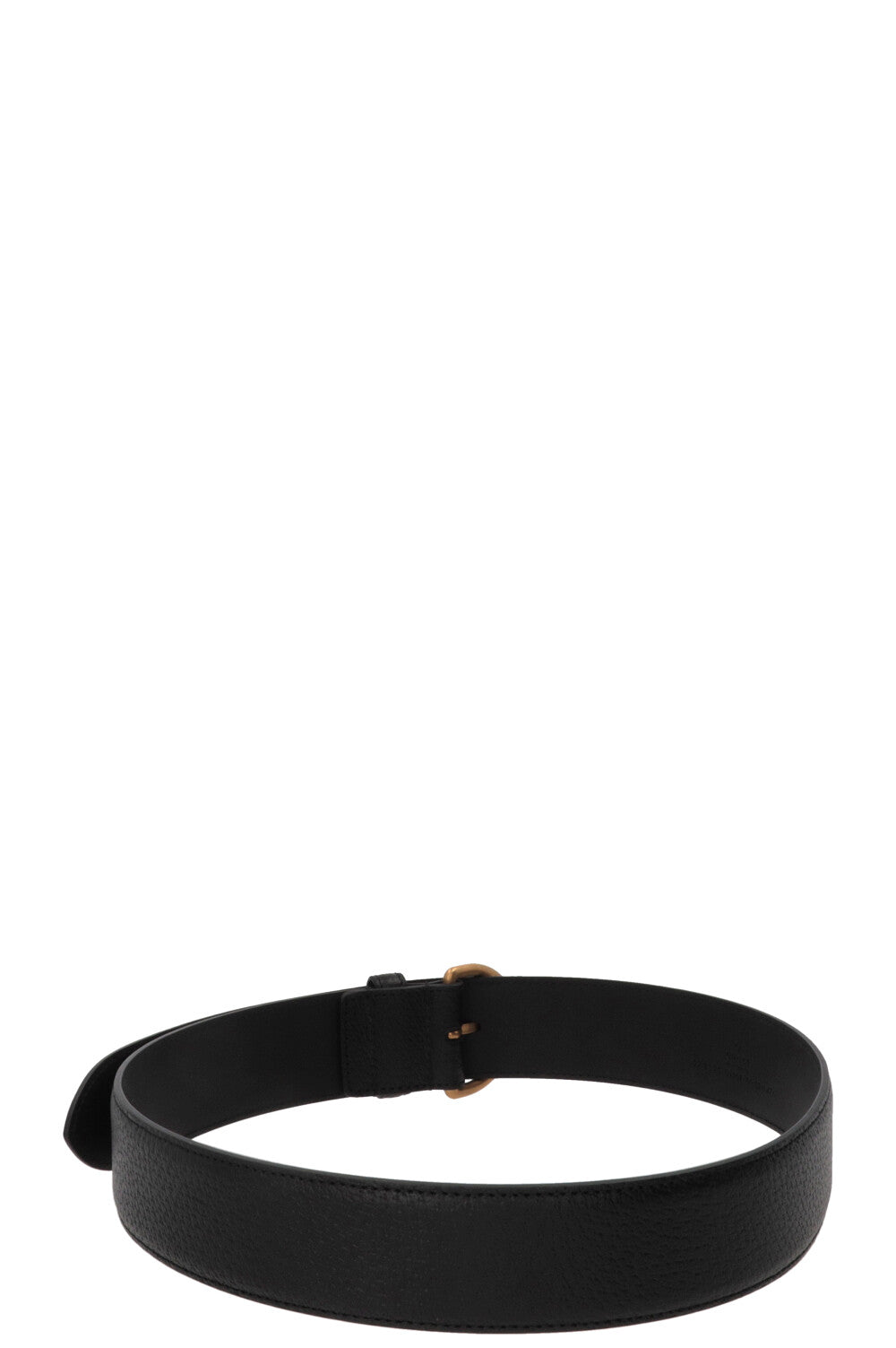 GUCCI Buckle Belt Leather Black