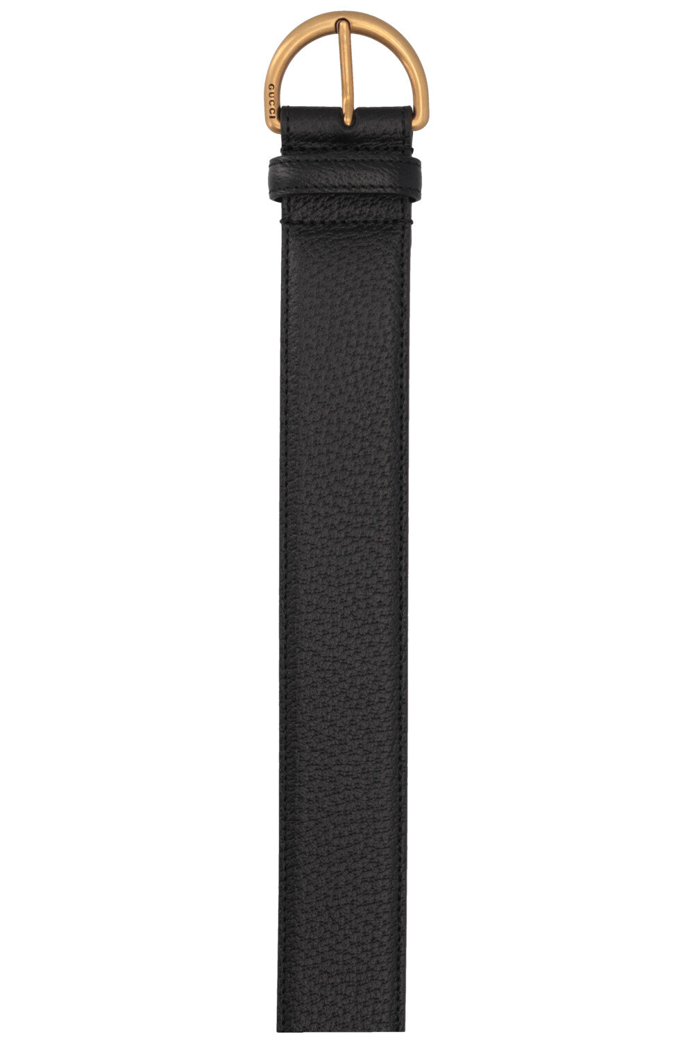 GUCCI Buckle Belt Leather Black