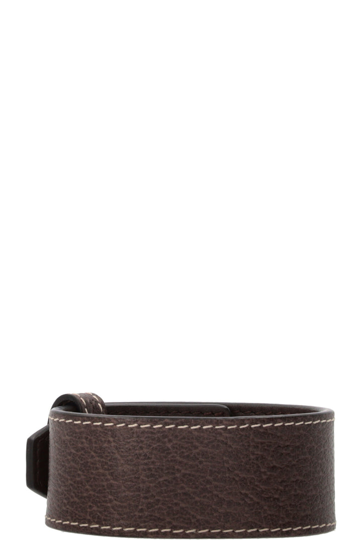 GUCCI Constance Padlock Watch Bracelet Strap Brown
