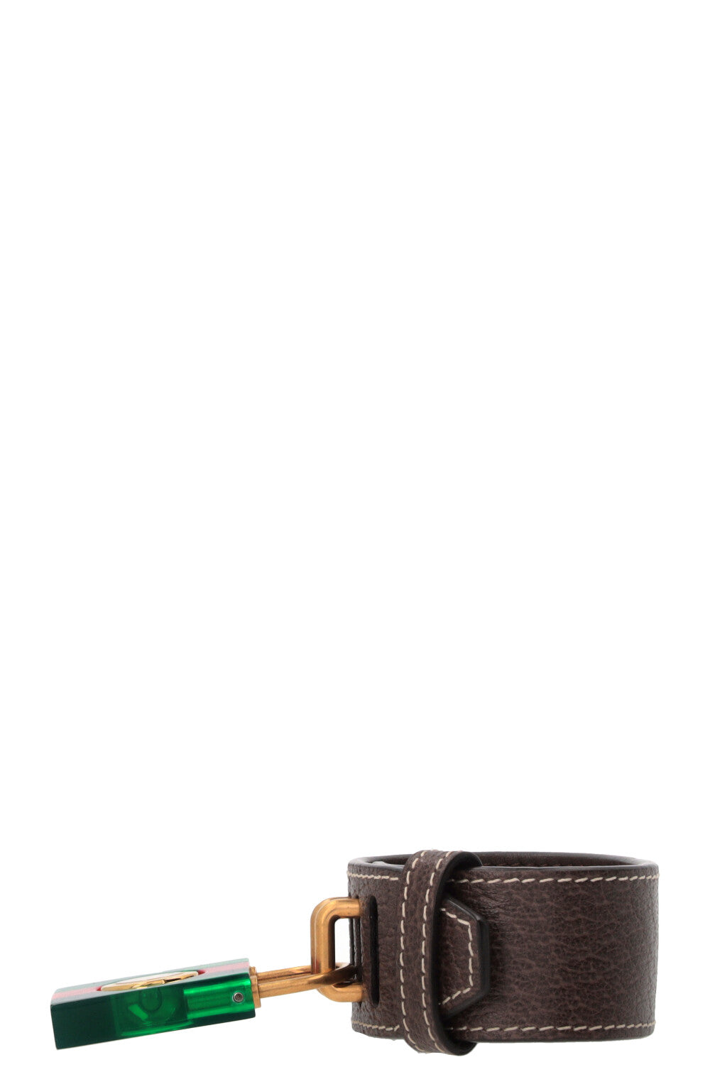 GUCCI Constance Padlock Watch Bracelet Strap Brown