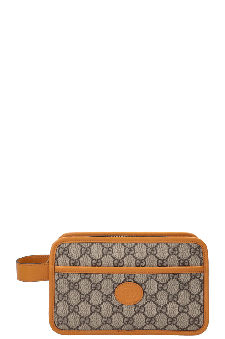 GUCCI Cosmetic Pouch Canvas GG Supreme