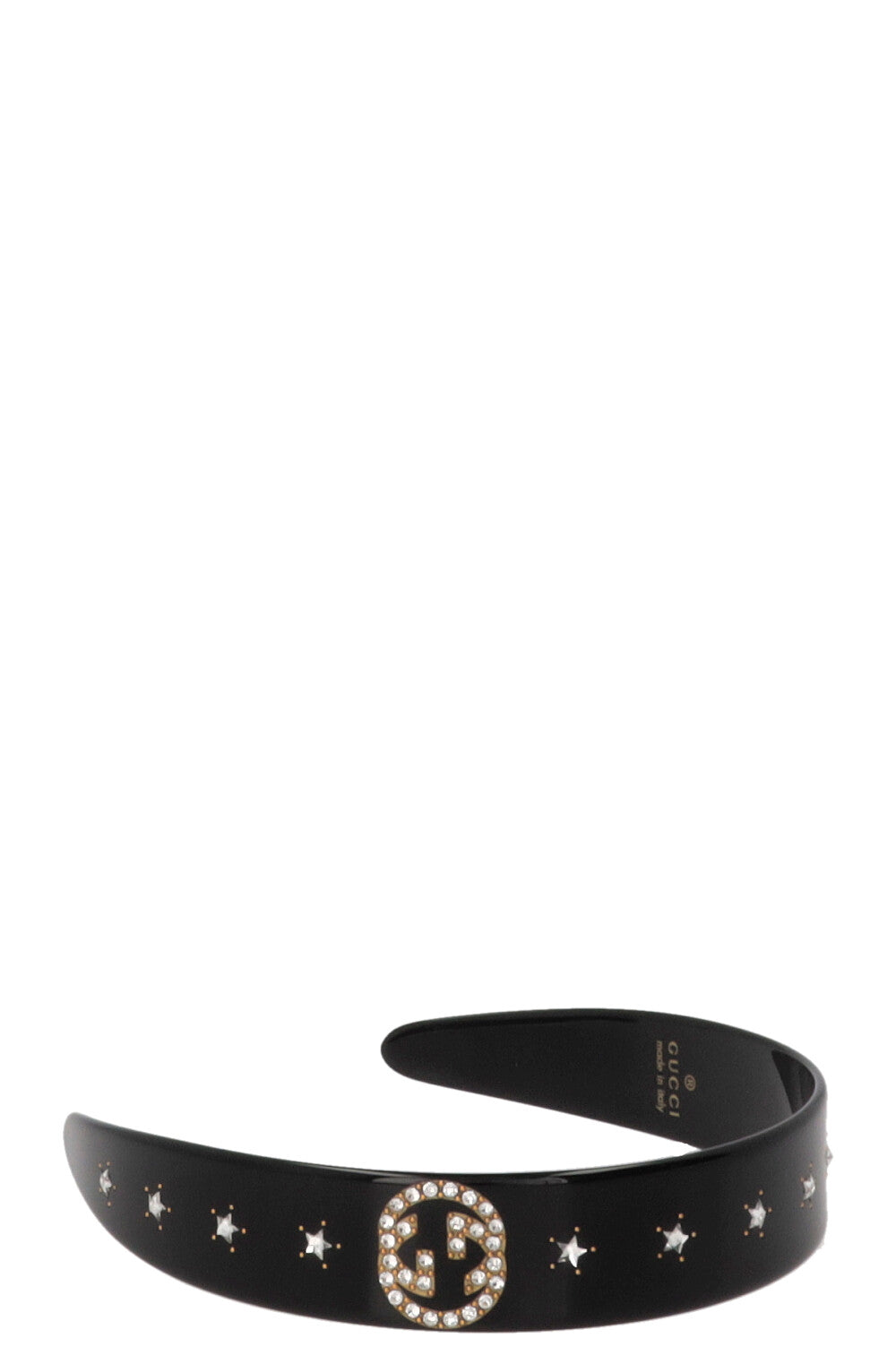 GUCCI Crystal Headband Black
