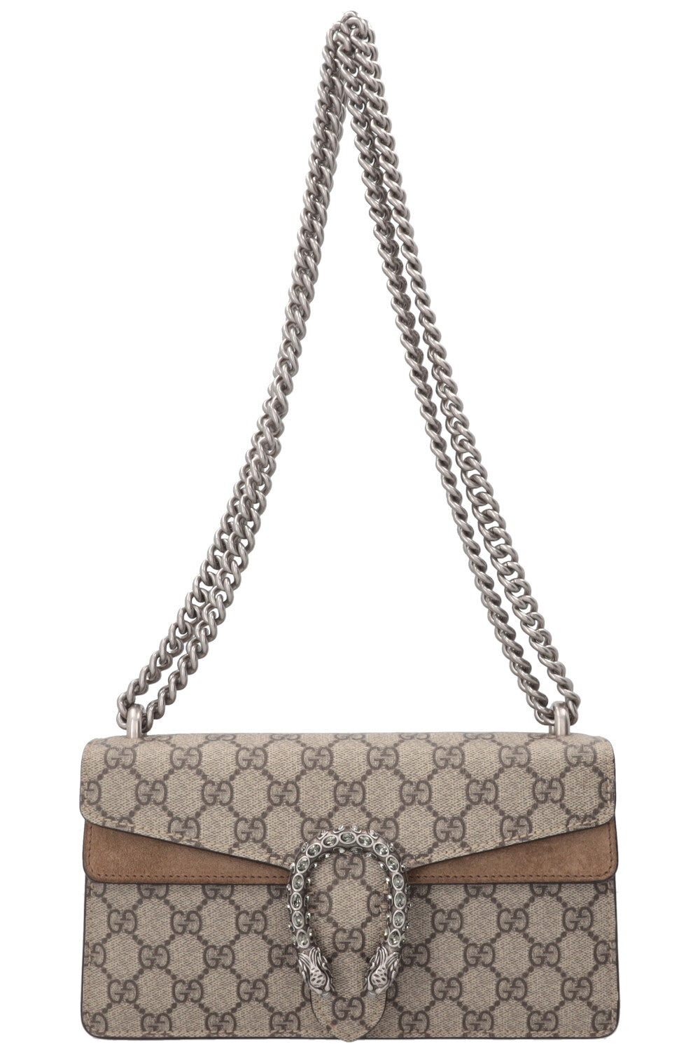 GUCCI Dionysus Bag Small Supreme Canvas Beige