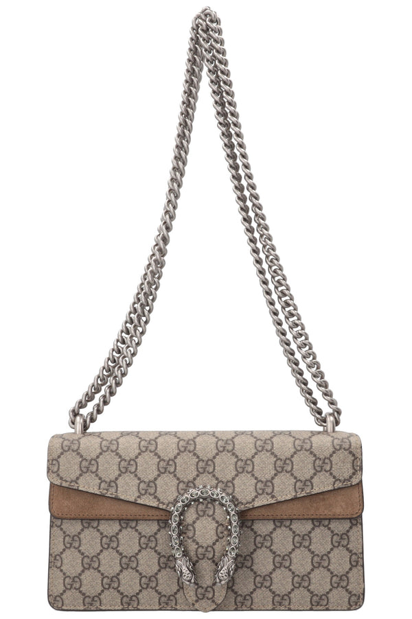 GUCCI Dionysus Bag Small Supreme Canvas Beige