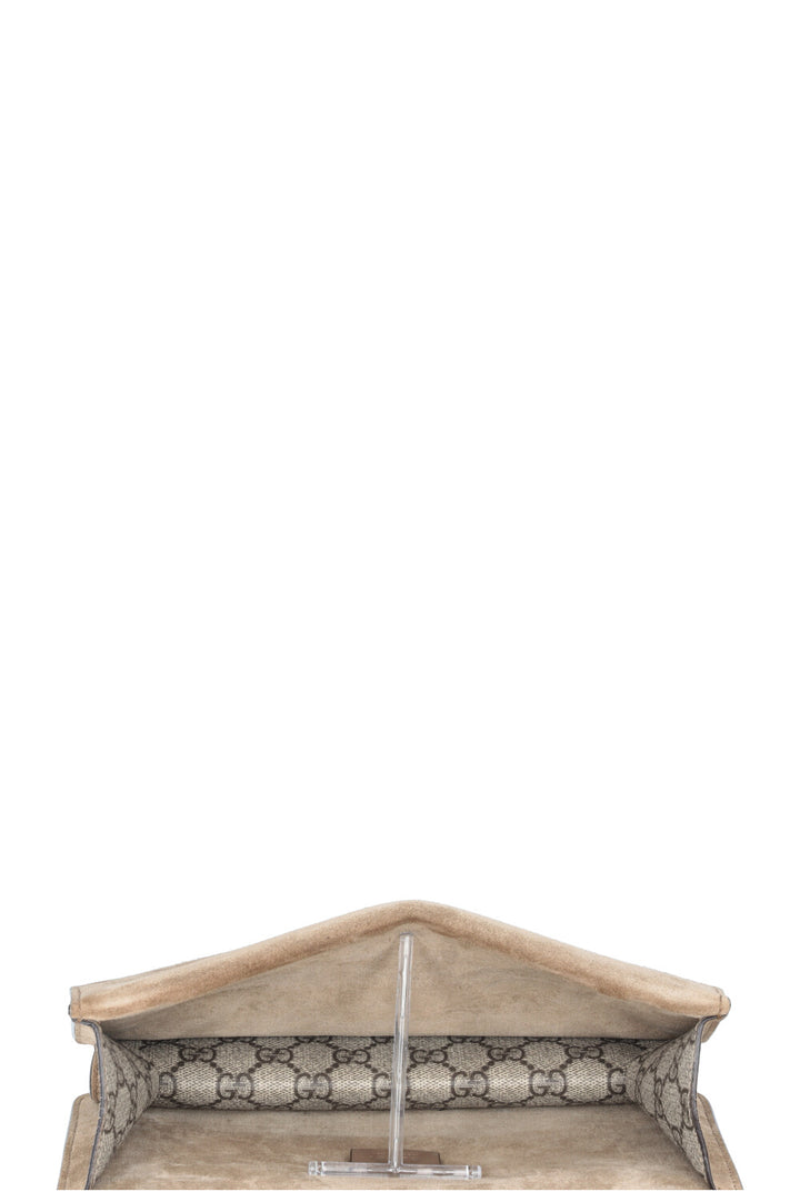 GUCCI Dionysus Bag Small Supreme Canvas Beige