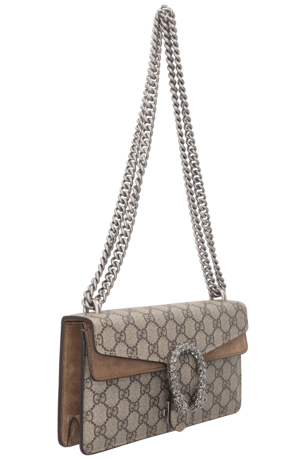 GUCCI Dionysus Bag Small Supreme Canvas Beige