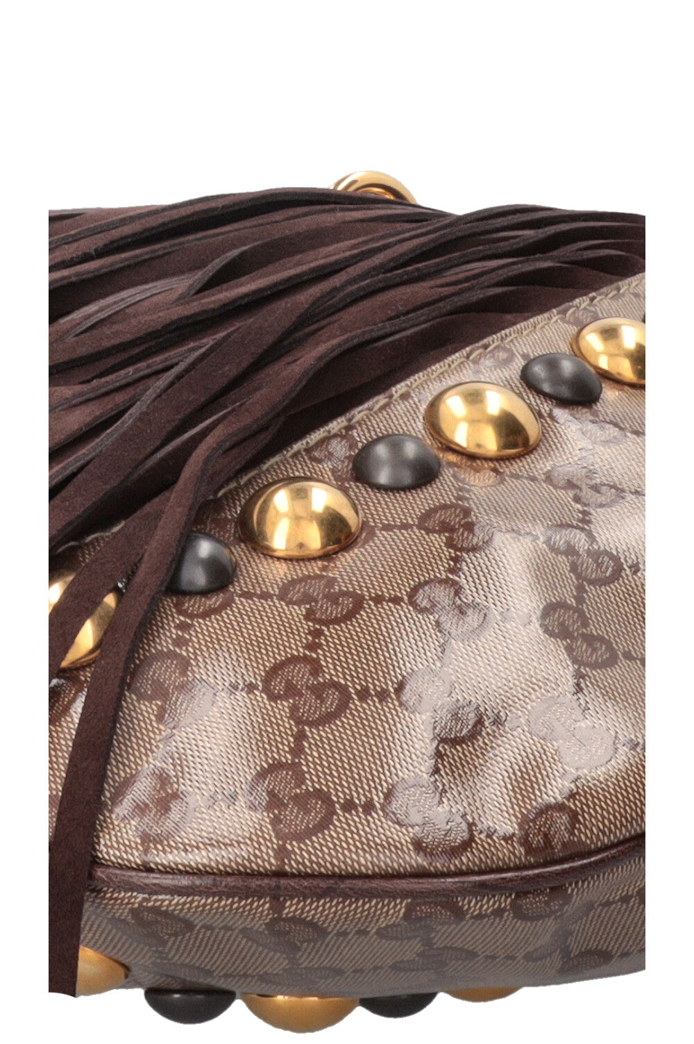 Sac hobo frangé GUCCI GG Babouska en toile