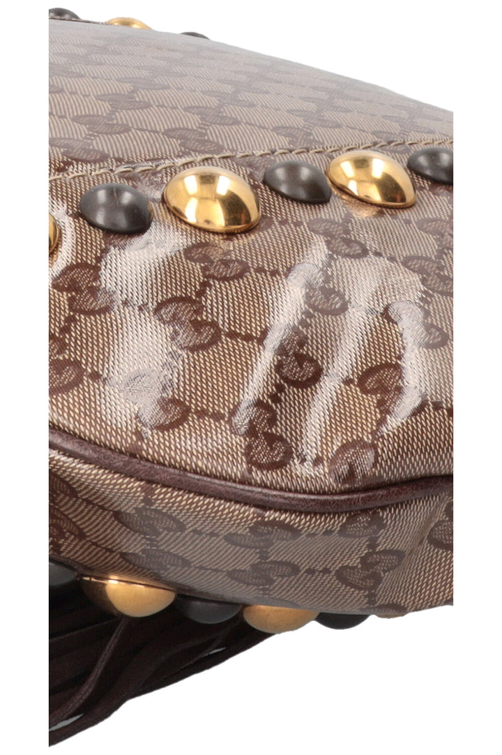 Sac hobo frangé GUCCI GG Babouska en toile