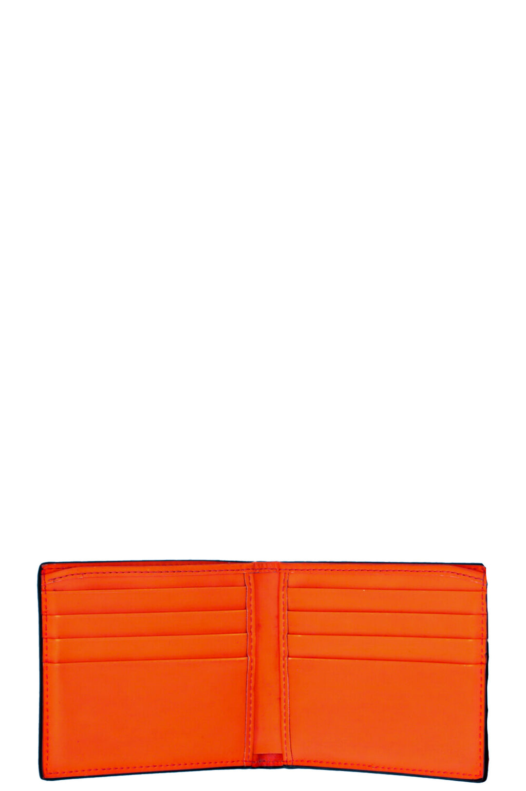 GUCCI GG Bi Fold Wallet Neon Orange