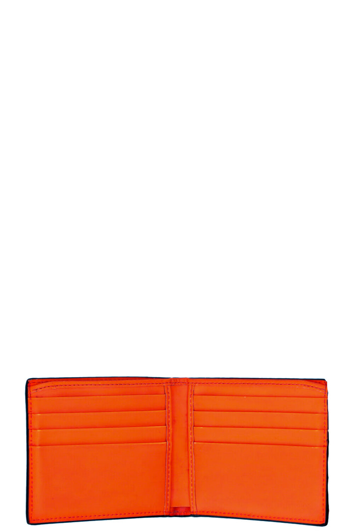 GUCCI GG Bi Fold Wallet Neon Orange