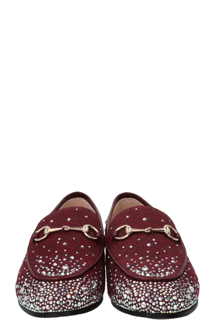 GUCCI GG Crystal Jordaan Canvas Bordeaux
