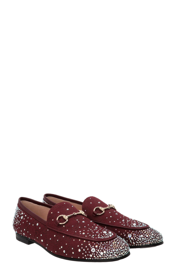 GUCCI GG Crystal Jordaan Canvas Bordeaux