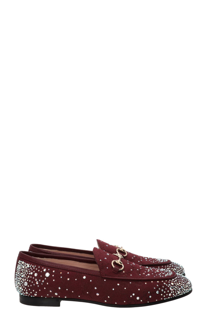 GUCCI GG Crystal Jordaan Canvas Bordeaux