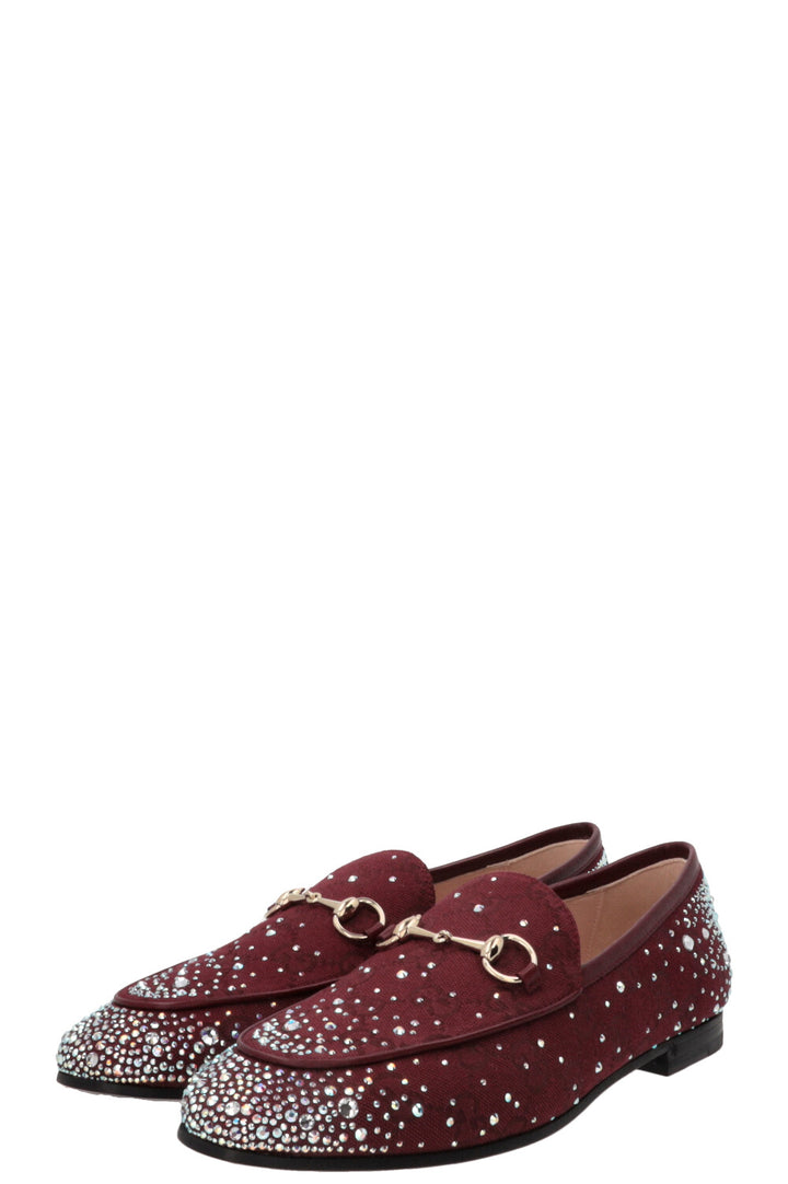GUCCI GG Crystal Jordaan Canvas Bordeaux
