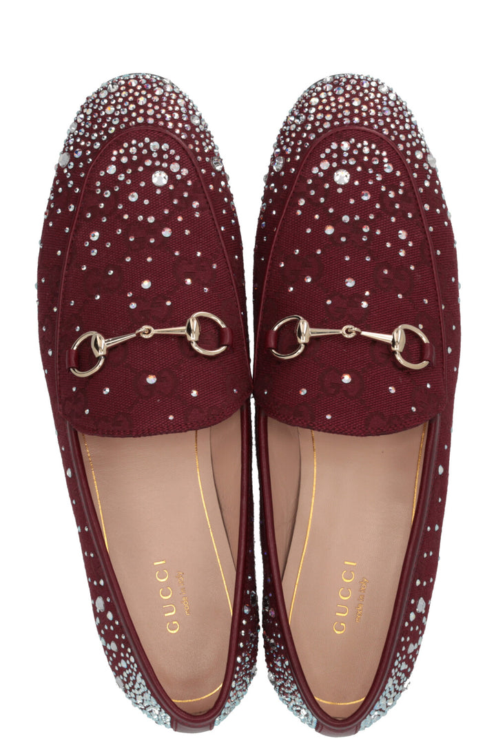 GUCCI GG Crystal Jordaan Canvas Bordeaux