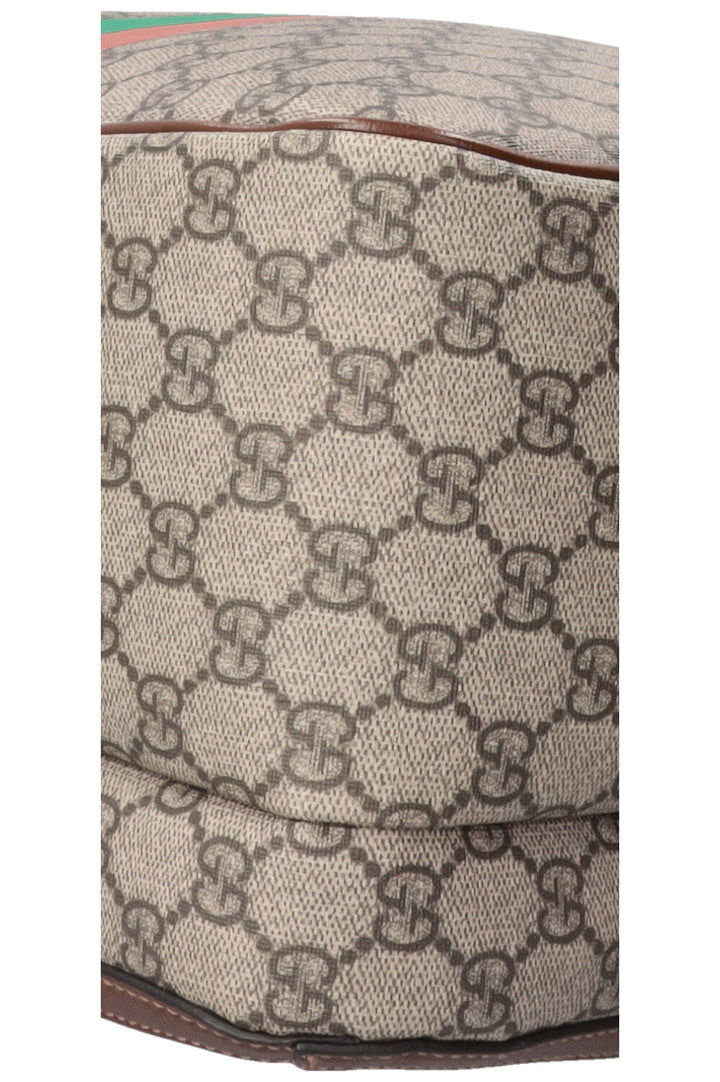 GUCCI GG Fake/Not Backpack Supreme Canvas Brown