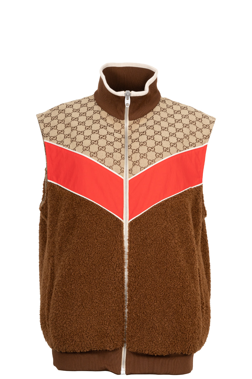 Veste polaire GUCCI GG marron