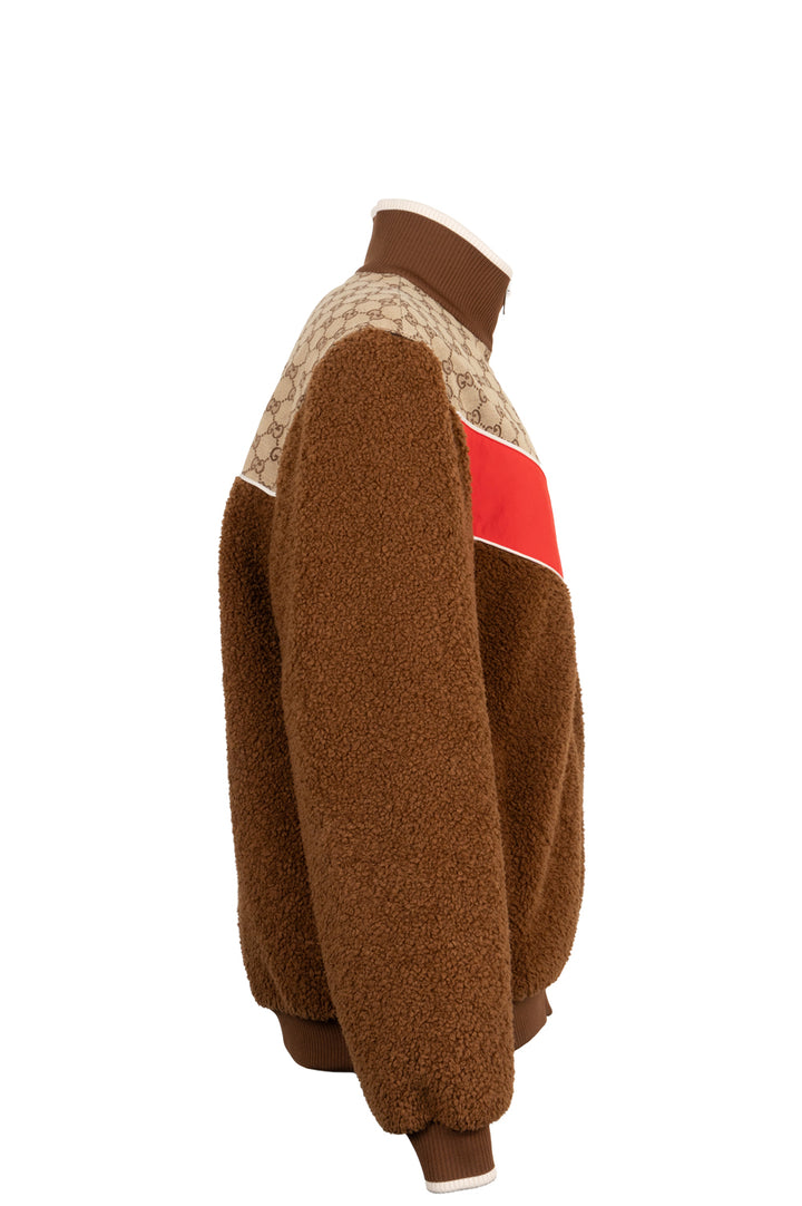 Veste polaire GUCCI GG marron