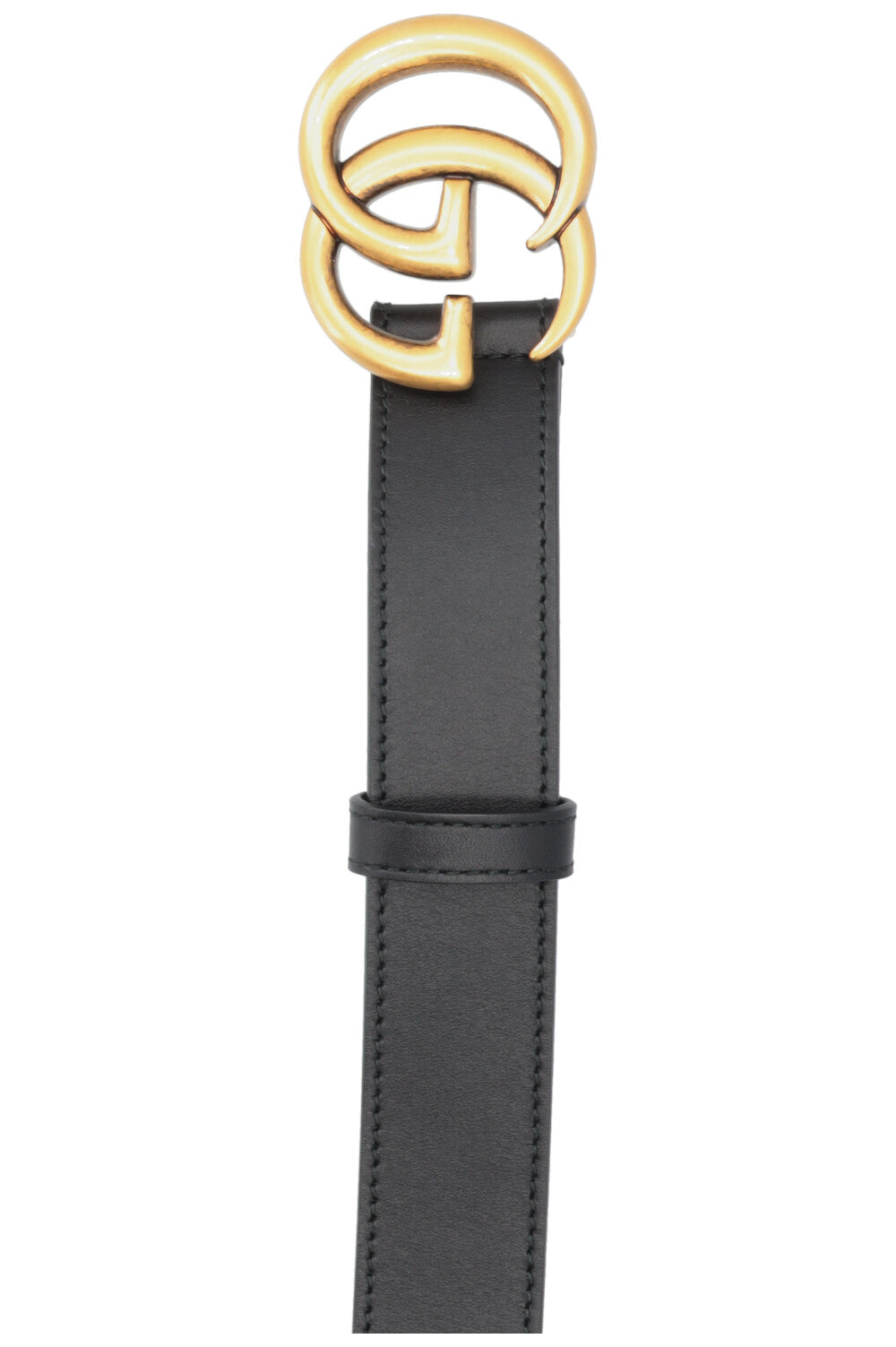 GUCCI GG Marmont Gürtel Leder Schwarz