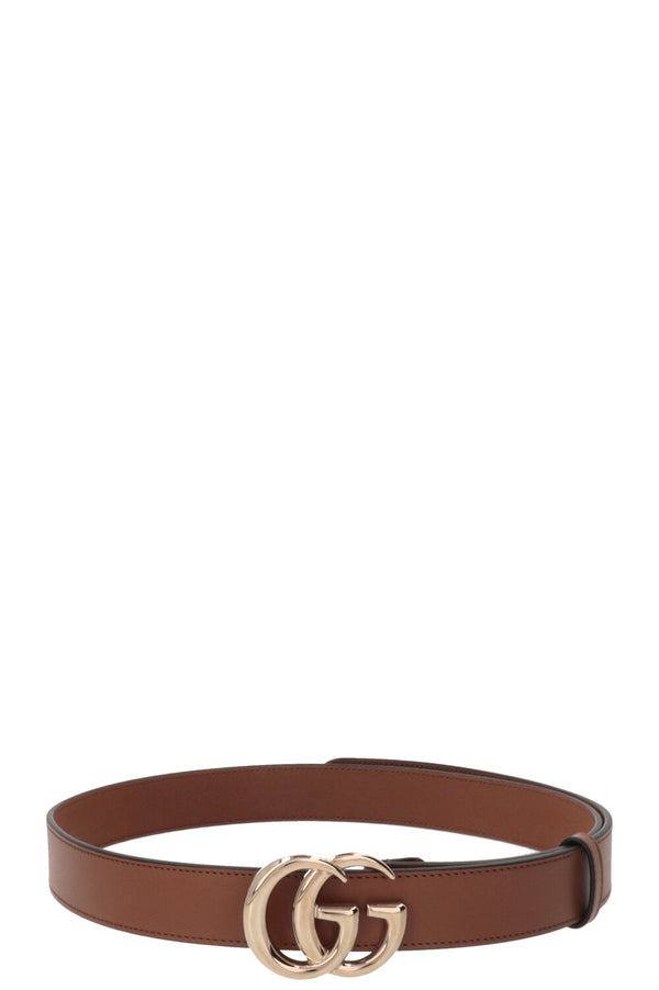 GUCCI GG Marmont Gürtel Leder Braun