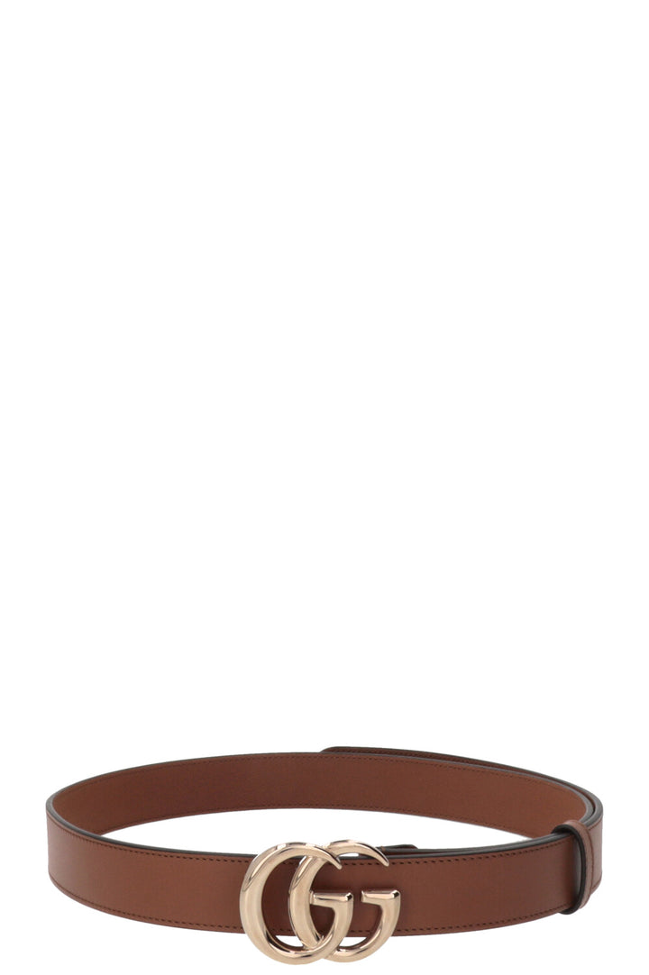GUCCI GG Marmont Gürtel Leder Braun