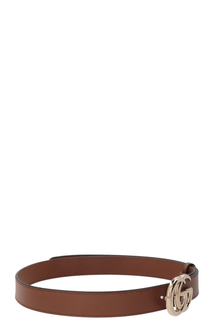 GUCCI GG Marmont Gürtel Leder Braun
