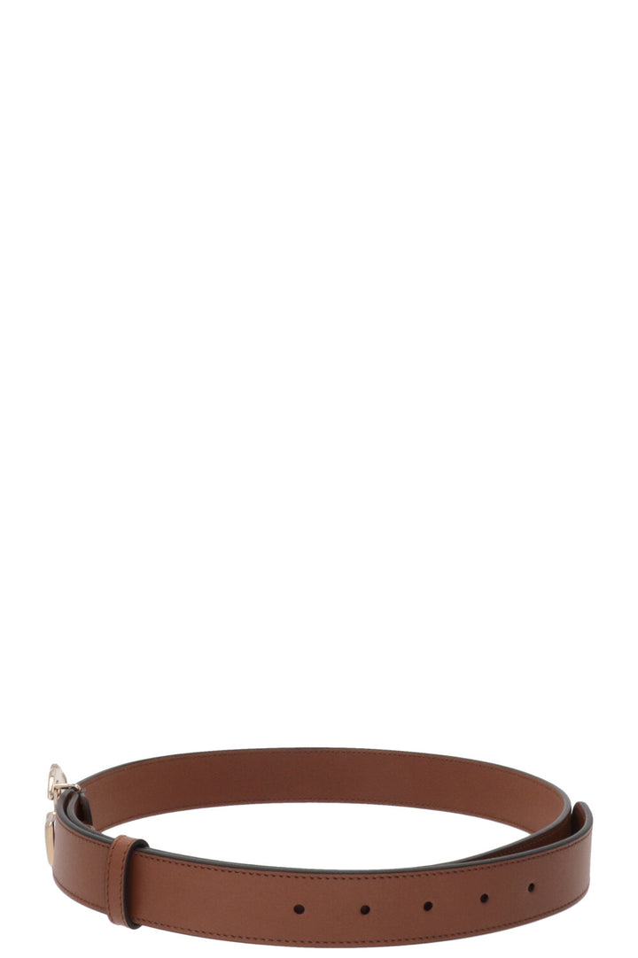 GUCCI GG Marmont Gürtel Leder Braun