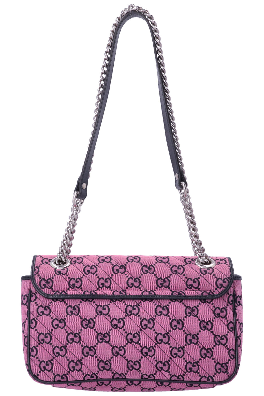GUCCI Sac porté épaule moyen GG Marmont Toile Rose