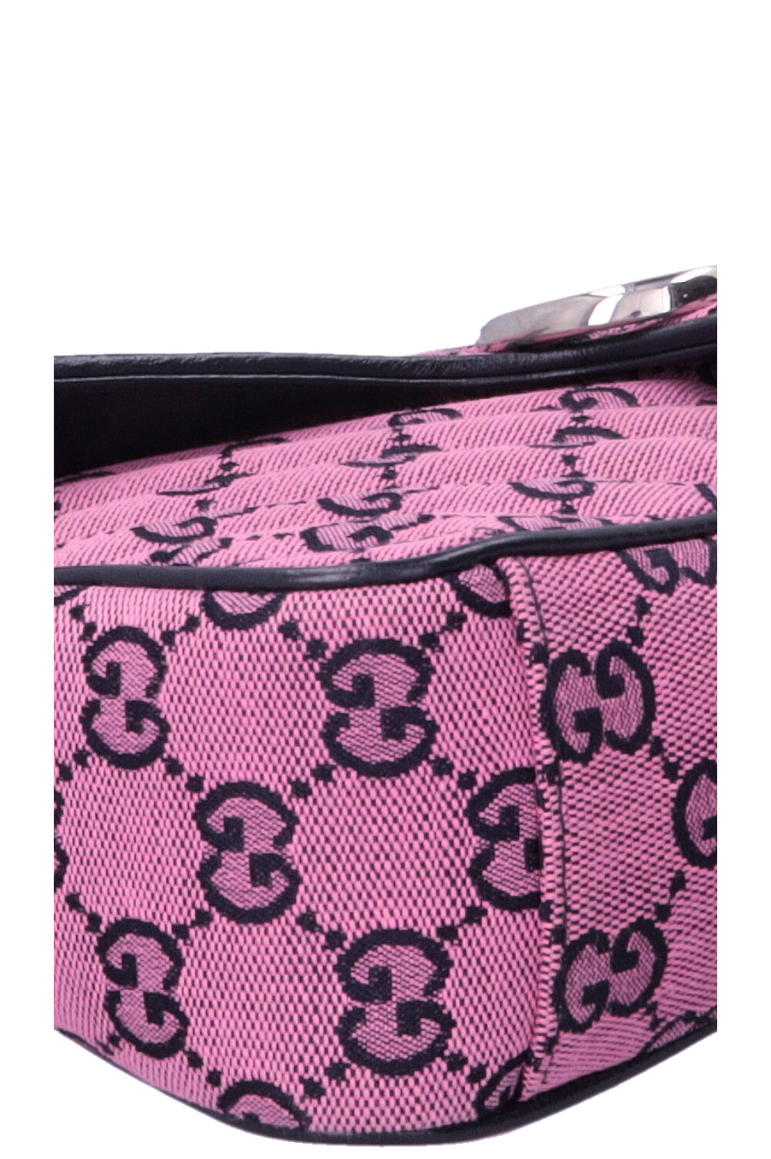 GUCCI Sac porté épaule moyen GG Marmont Toile Rose