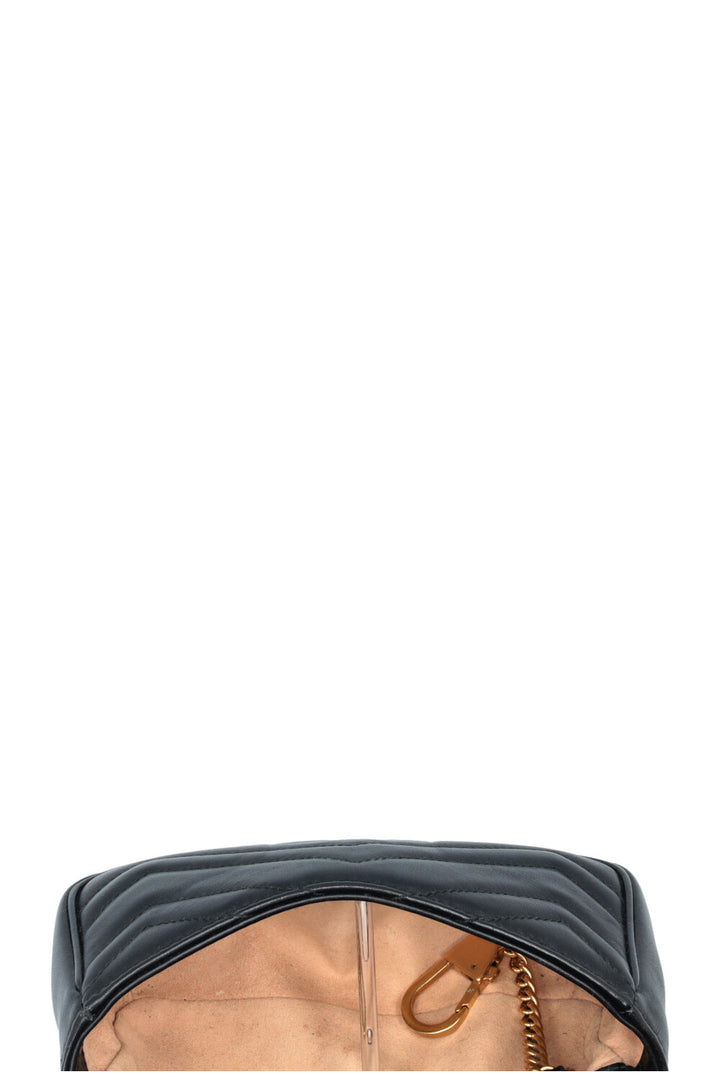 Sac bandoulière mini GUCCI GG Marmont noir