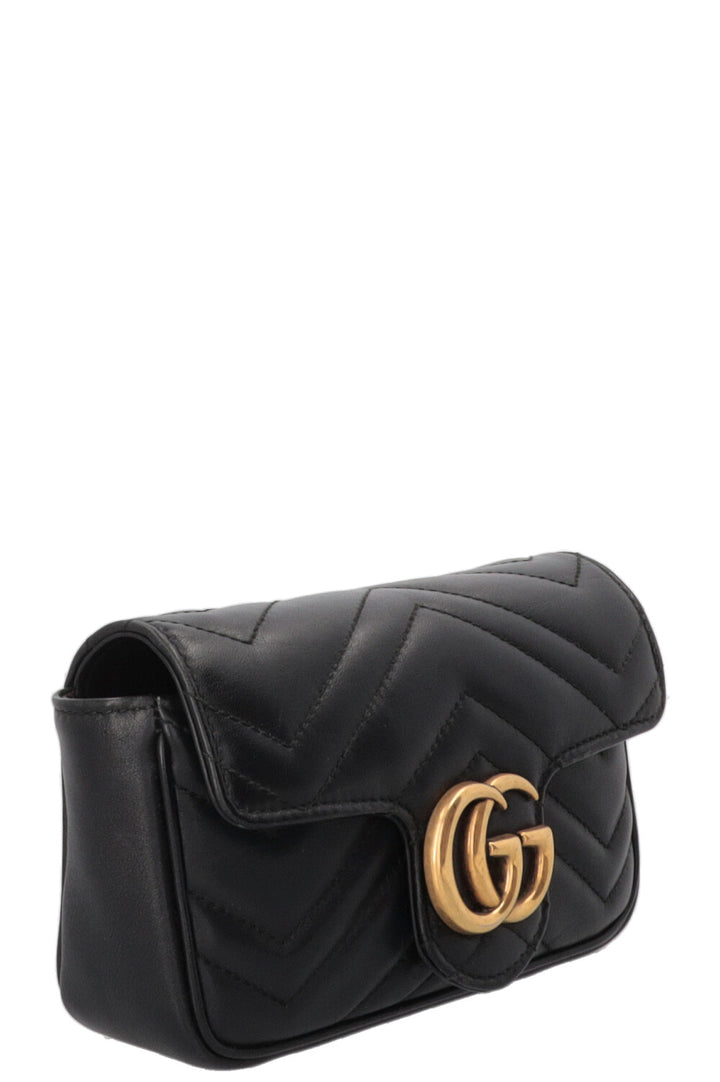 Sac bandoulière mini GUCCI GG Marmont noir