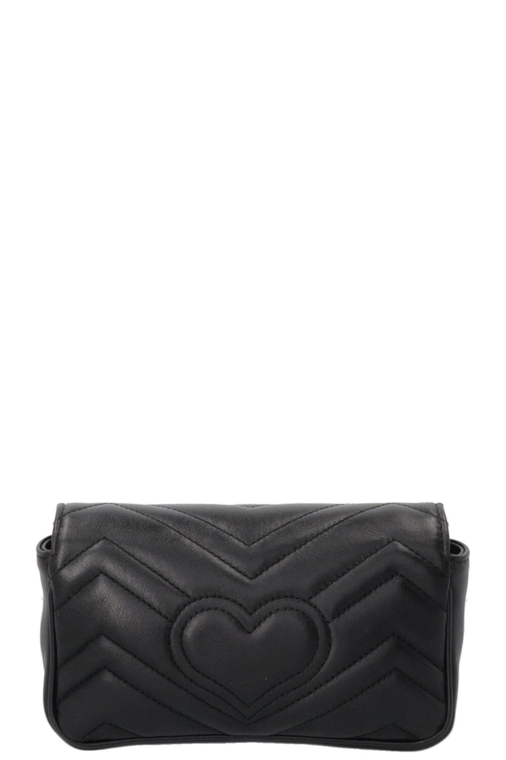 Sac bandoulière mini GUCCI GG Marmont noir