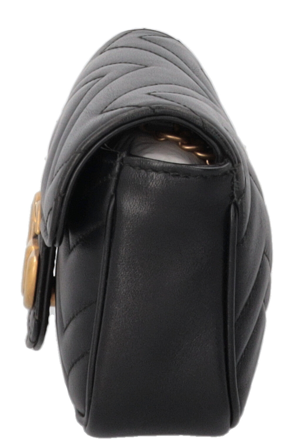 Sac bandoulière mini GUCCI GG Marmont noir