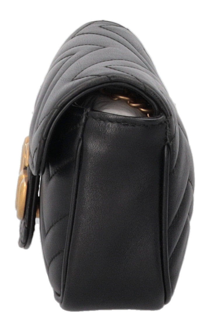 Sac bandoulière mini GUCCI GG Marmont noir