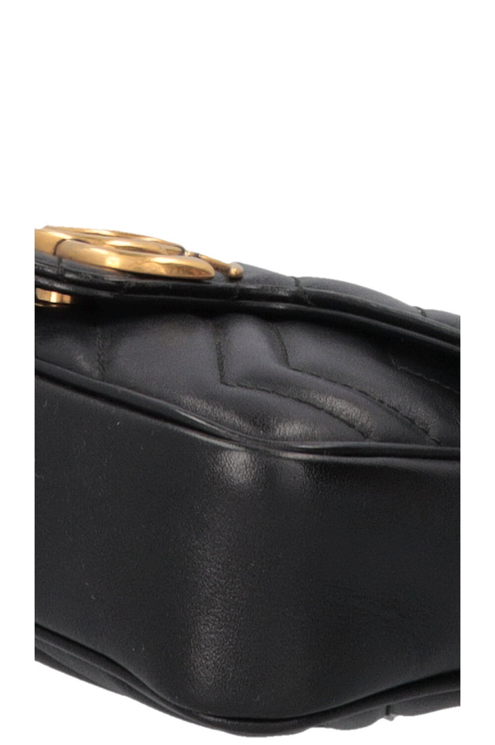 Sac bandoulière mini GUCCI GG Marmont noir