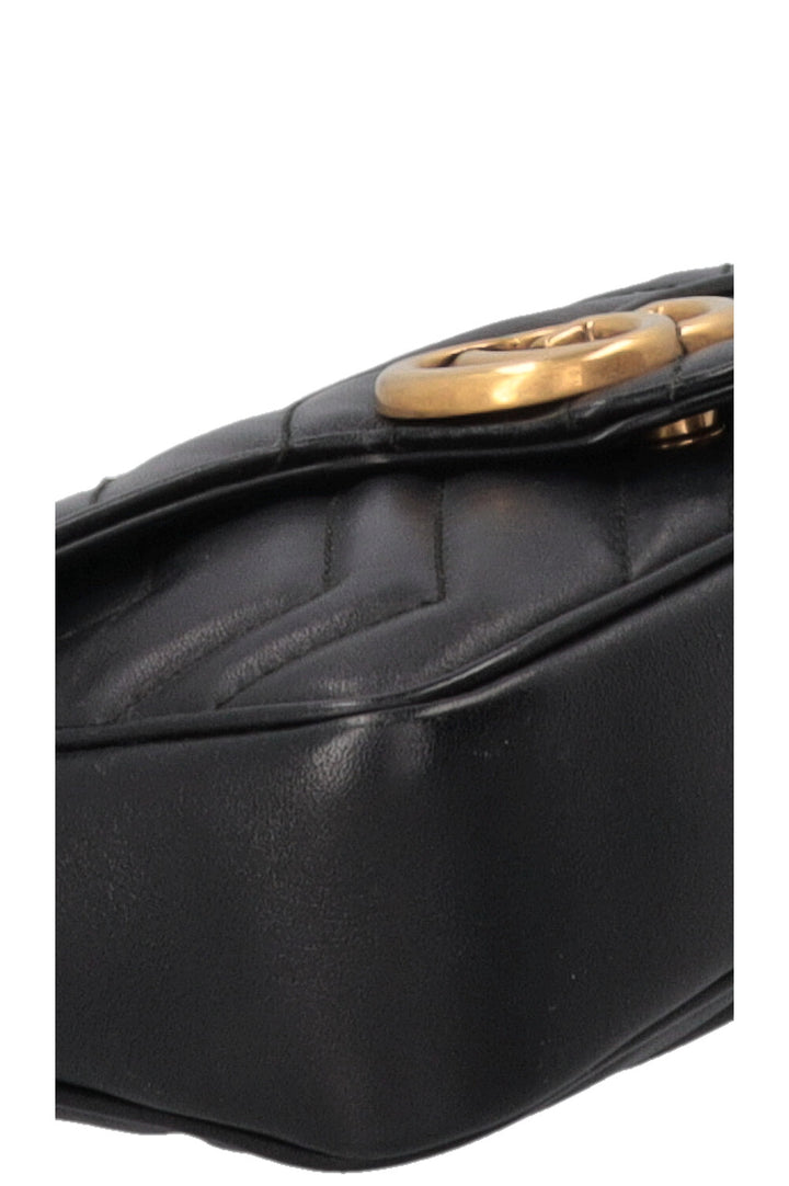 Sac bandoulière mini GUCCI GG Marmont noir
