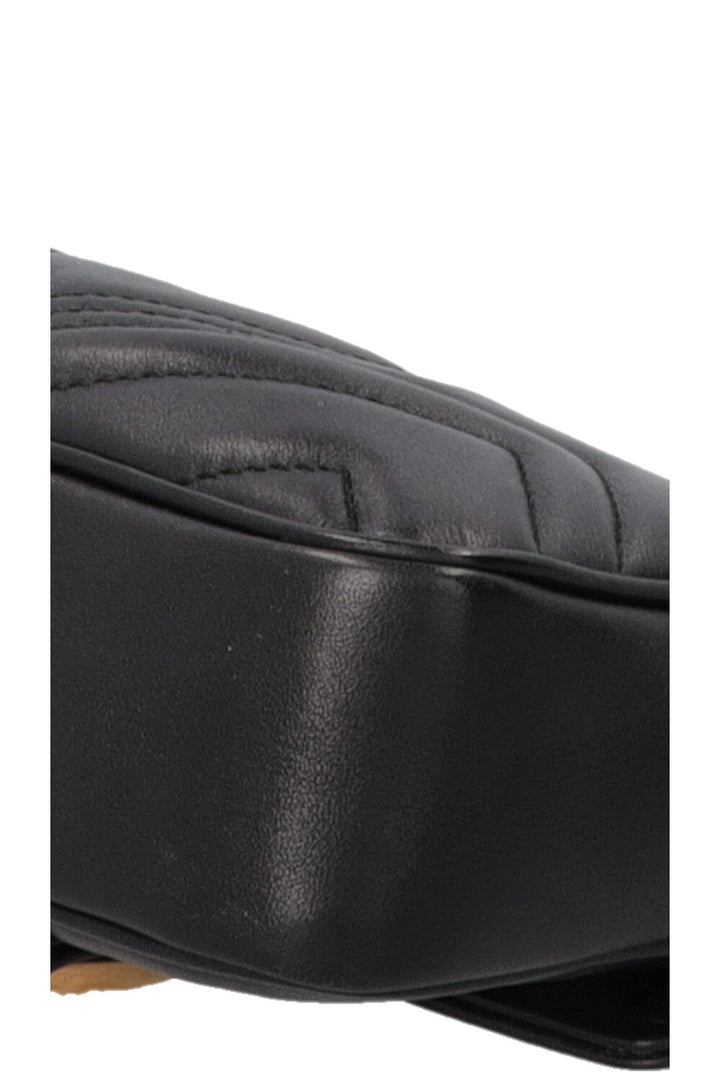 Sac bandoulière mini GUCCI GG Marmont noir