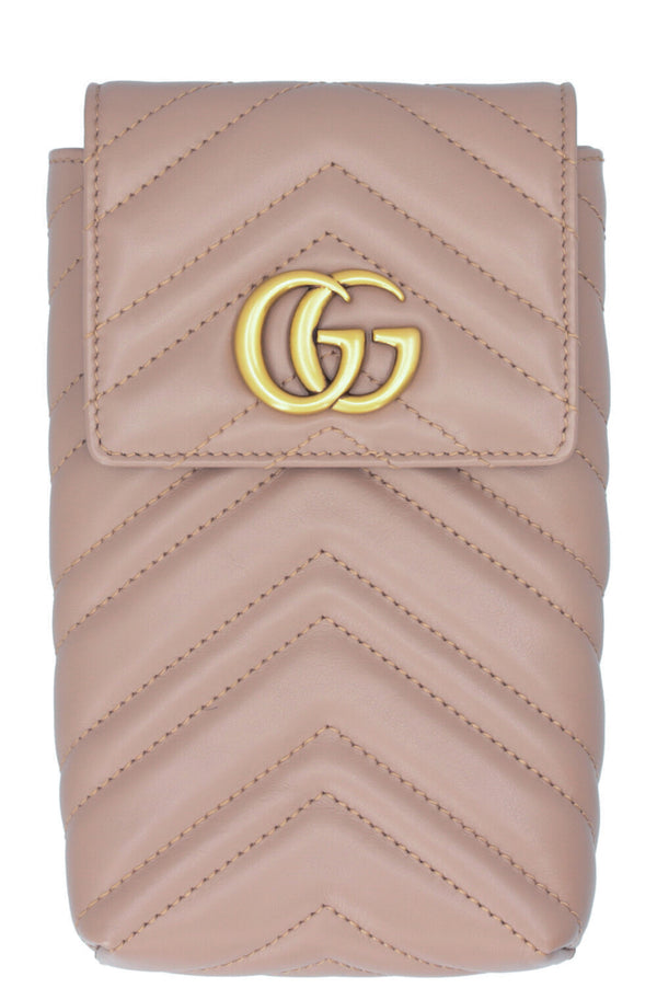 GUCCI GG Marmont Mini Crossbody Bag Nude