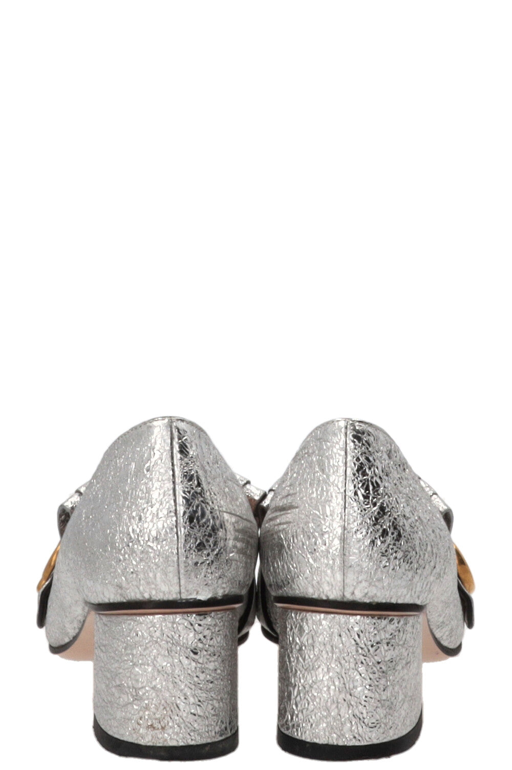 GUCCI GG Marmont Pumps Silver