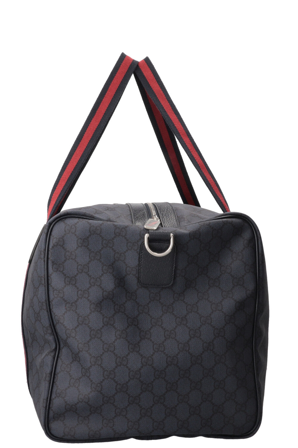 GUCCI GG Monogram Medium Web Duffle Bag Navy