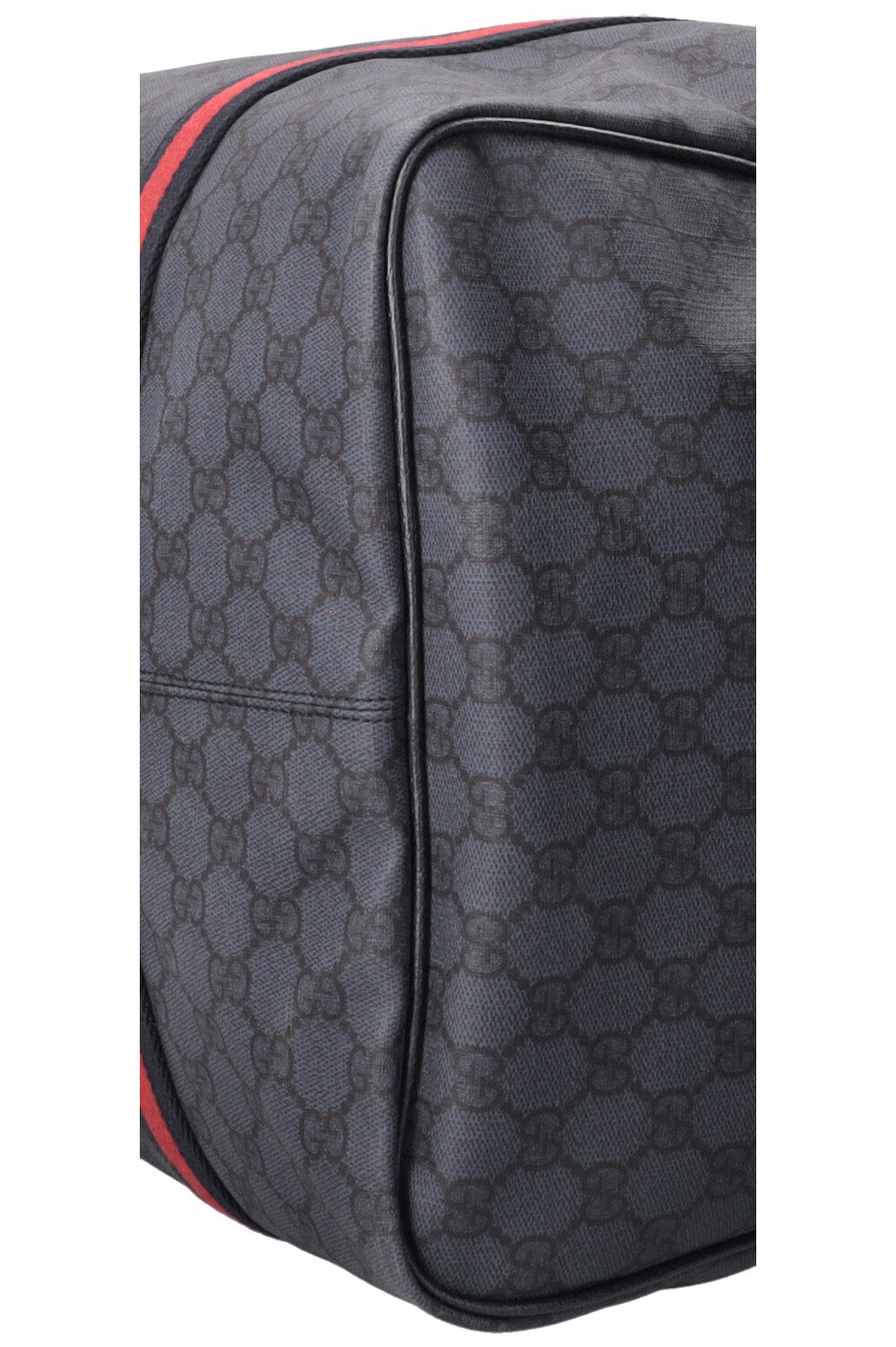 GUCCI GG Monogram Medium Web Duffle Bag Navy