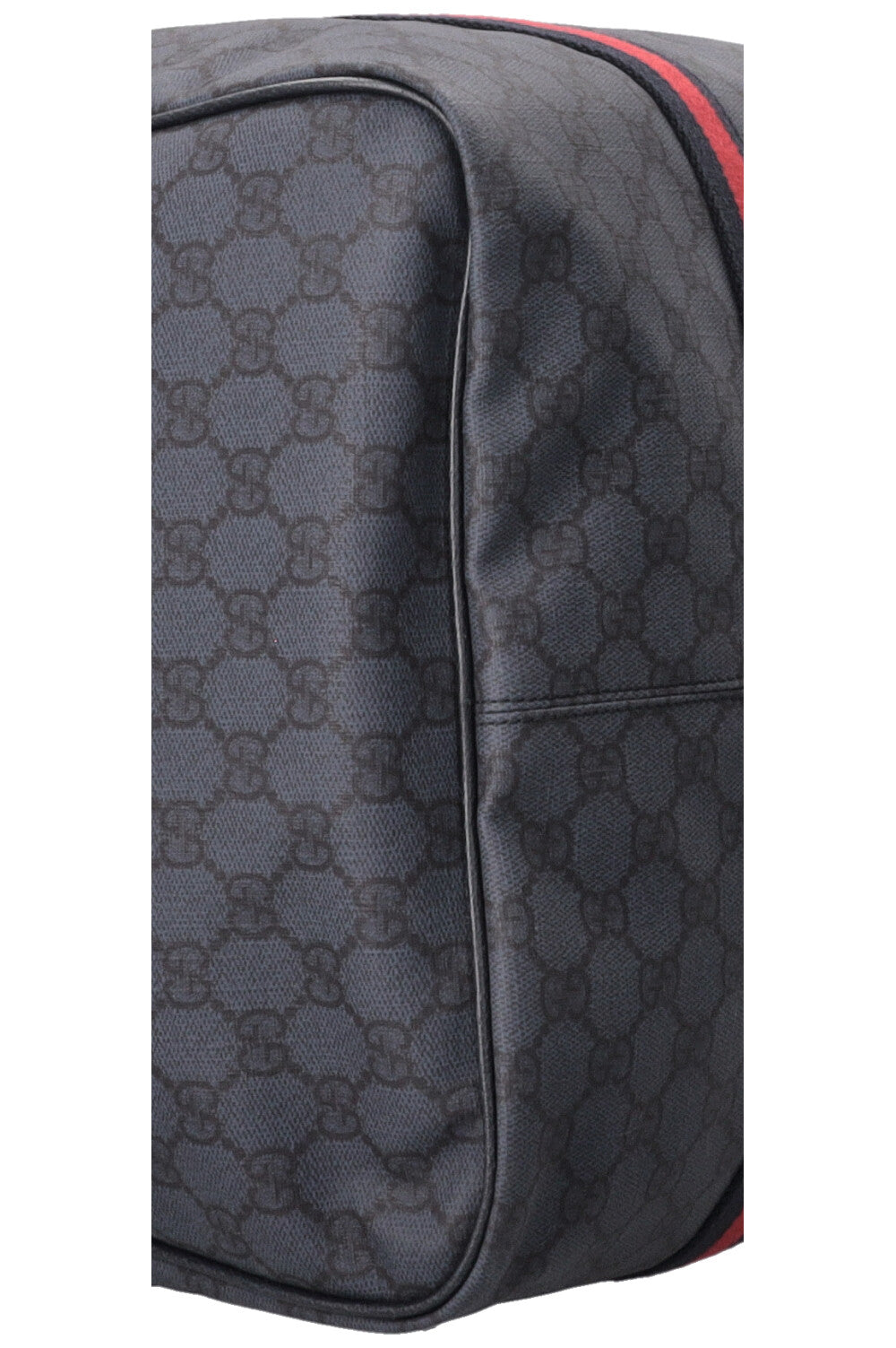 GUCCI GG Monogram Medium Web Duffle Bag Navy