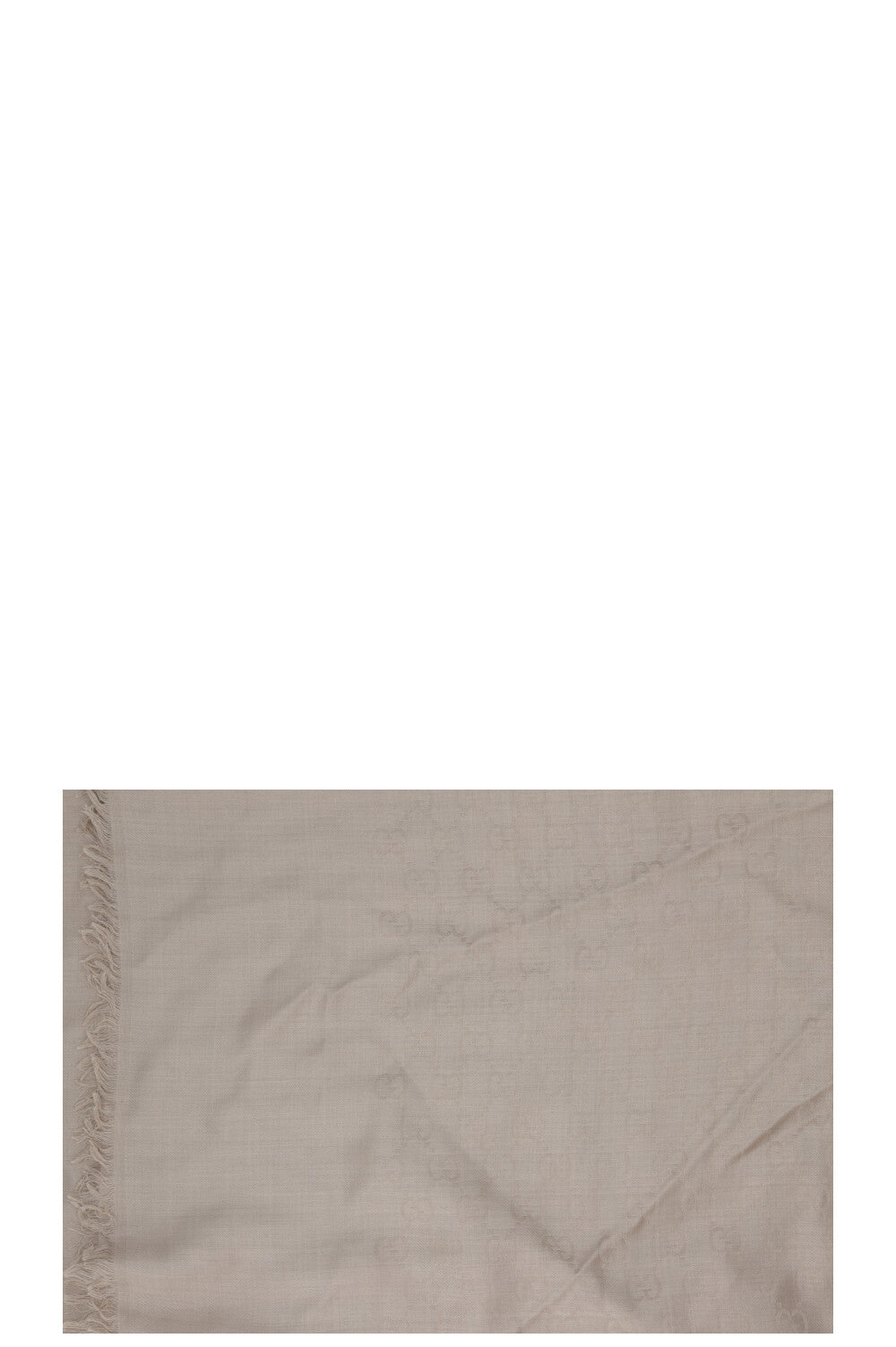 GUCCI GG Monogram Scarf Beige