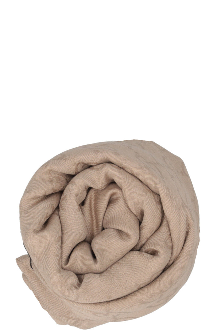 GUCCI GG Monogram Scarf Beige