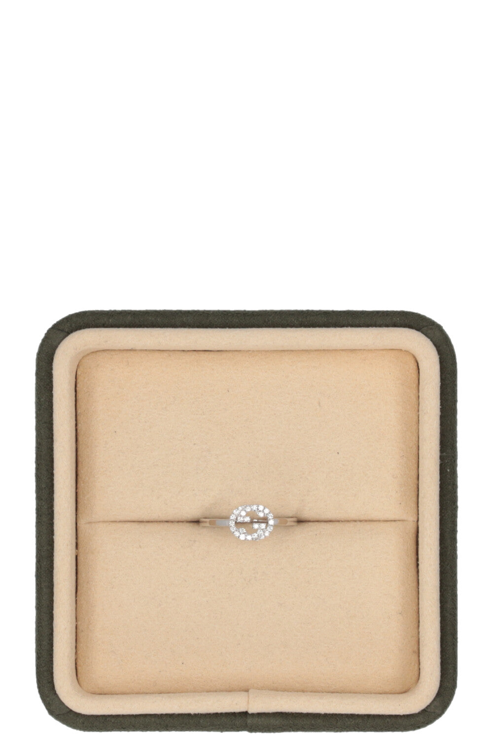 GUCCI GG Ring 18k white gold